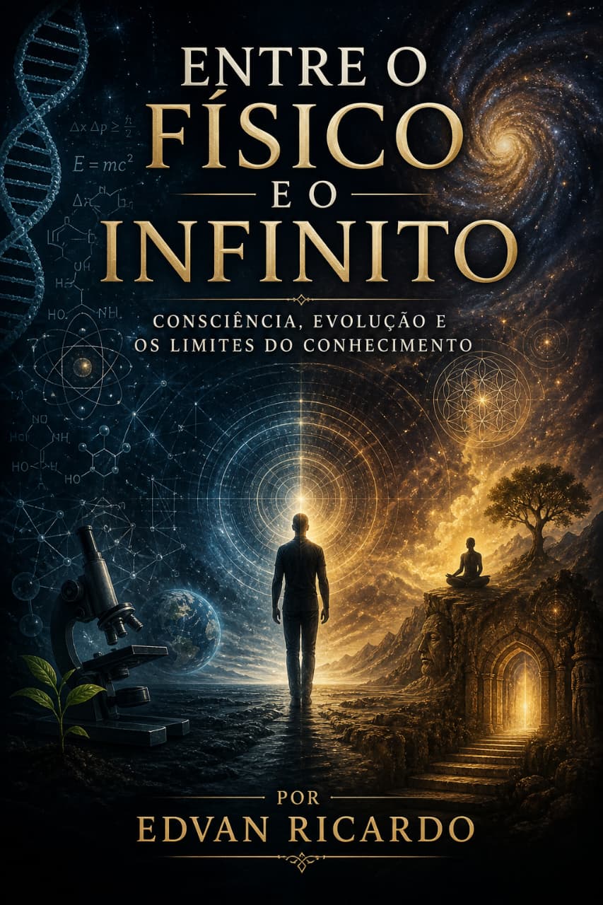 Capa do livro Entre o Físico e o Infinito, de Edvan Ricardo
